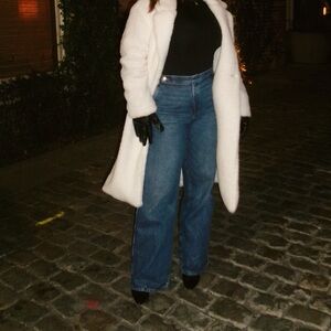 Express Blue Wide Leg Jeans